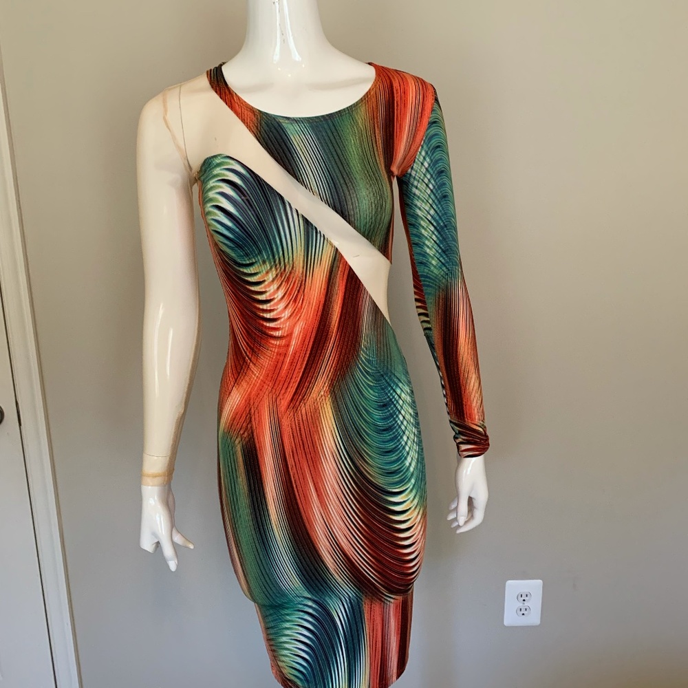 Multicolored Goodtime illlusion dress.